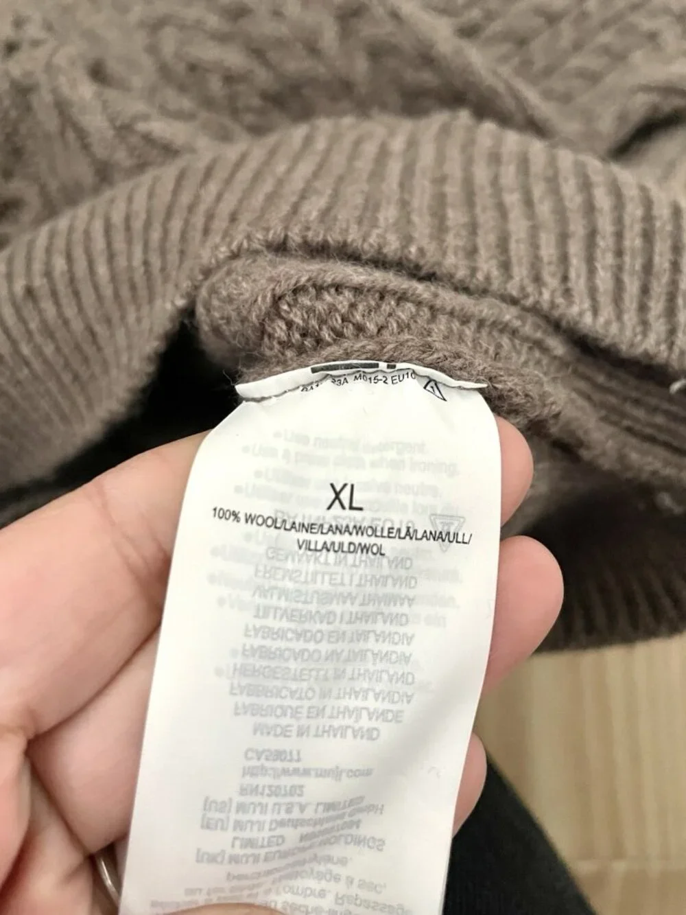 Muji 100% wool